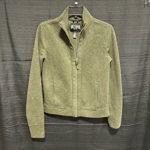 Victoria's Secret women’s Small Olive‎ Green zip up jacket / box 15-16